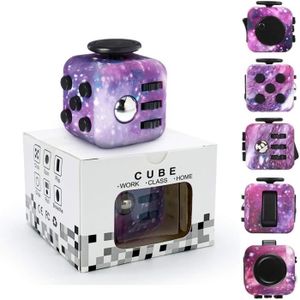 HAND SPINNER - ANTI-STRESS Cube Anti-Stress Yetech Galaxy - Violet - Jouet de Décompression pour Enfants et Adultes