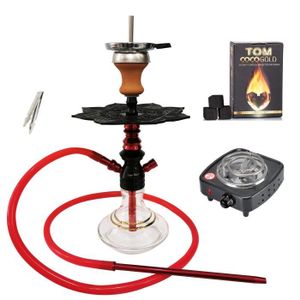 CHICHA - NARGUILÉ PACK CHICHA BRESILIENNE COMPLET ROUGE