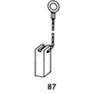6,4x6,4x14,5 mm Balais de Charbon Asein 1809 pour Outils Électriques Metabo Remplace les pièces d'origine 34301082 & 343010820 Avec Arrêt Automatique 