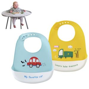 Bavoirs Bébé Silicone Souple, Bavoir Recuperateur Bébé Facile À Nettoyer, Bavoirs Pour Les Repas Pour Garçons Et Filles, Lot D[u5266] - Cdiscount  Puériculture & Eveil bébé