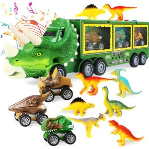 CAMION ENFANT Camion de transport de dinosaures - AYUQI - Jouet 