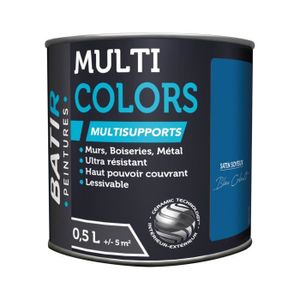 PEINTURE - VERNIS BATIR PEINTURES - Peinture Batir Multi-Supports Satin Soyeux 0,5 L  bleu cobalt
