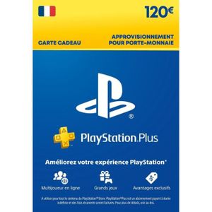 CARTE PRÉPAYÉE Carte cadeau numérique de 120€ à utiliser sur le PlayStation Store