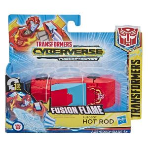 FIGURINE - PERSONNAGE Transformers Cyberverse FUSION FLAME AUTOBOT HOT R