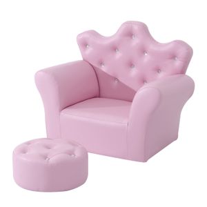 FAUTEUIL - CANAPÉ BÉBÉ Ensemble fauteuil et pouf enfant design couronne d