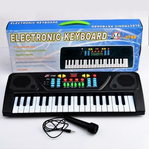 PIANO 37 touches clavier électronique Piano jouet Musical pour enfants 3768 - Noir