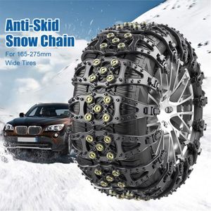 Lot de 6 chaînes à neige universelles pour pneus d'hiver 165 à 285
