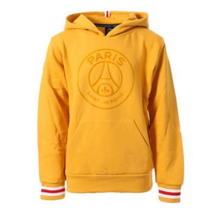 SWEATSHIRT PSG Sweat à Capuche Moutarde Garçon Big Logo