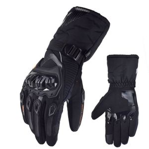 GANTS - SOUS-GANTS Gants d'équitation imperméables pour hommes,coupe-vent,écran tactile,moto,motocross,hiver- 02 Black Gloves