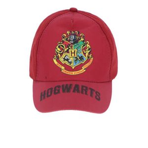 CASQUETTE Casquette Harry Potter rouge Blason Hogwarts (Taille 54-56 cm)