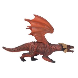 FIGURINE - PERSONNAGE Omabeta Jouet modèle de dragon ardent Figurine de dinosaure volant, modèle de Dragon de feu simulé, apparence jeux activite