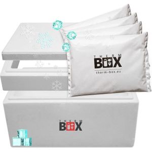 SAC ISOTHERME THERM BOX Boîte en polystyrène modulaire avec accumulateur de refroidissement pour glacière, boîte de transport, récipient isoth107