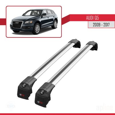 Porte-bagages Toit Pour Skis Et Snowboards - Audi Q5 2009-2024, Alu Argent, Neuf