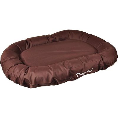 Dreambay coussin pour chien ovale 80x60x14 cm noir