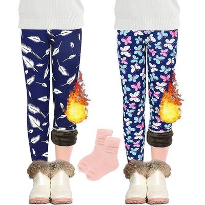 Leggings Toison Fille Chaud Doubl Polaire Pantalon Chauds Hiver