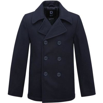 Veste Caban Homme Brandit Marine 50 laine et 50 polyester
