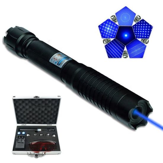 lampe de poche - lampe faisceau laser bleu - pointeur laser bleu -