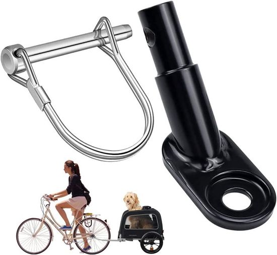 Attelage De Remorque Pour Vélo - Connecteur En Acier Robuste - Compatible Remorques Enfants, Chiens, Cargo - Installation Facile Sans Outils