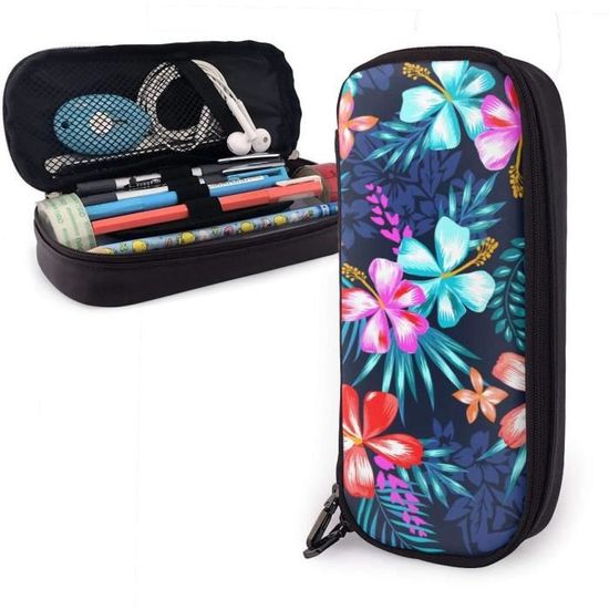 Trousse à Maquillage CAMERON Hawaii Imprimé Floral Tropical - 100% Coton Avec Fermeture éclair