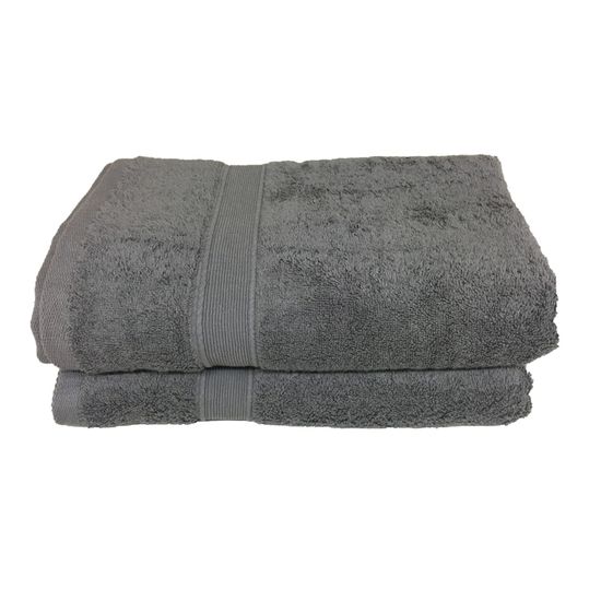 Lot Serviette Serviettes De Bain Alpes Blanc Lot De 2 - 50x100cm éponge 600g /m² 100% Coton Lot 2 Serviettes 50x100