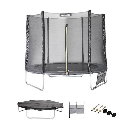 Trampoline Rond D.250cm Avec Filet, échelle, Bâche Et Kit Ancrage - Ralli 250 - Trampoline Trampoline Rond D.250cm Avec Filet, échelle, Bâche Et Kit Ancrage - Ralli 250 - Trampoline