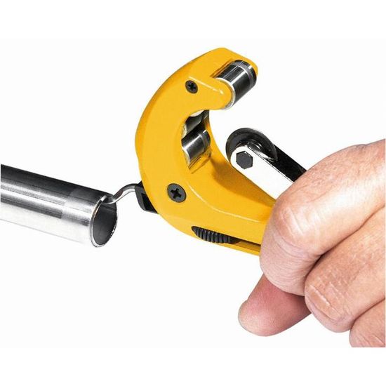 Coupe-tube En Cuivre 3-35 Mm Avec ébavureur Et 3 Lames De Rechange - Pour Tuyaux Cuivre, Aluminium, Plastique
