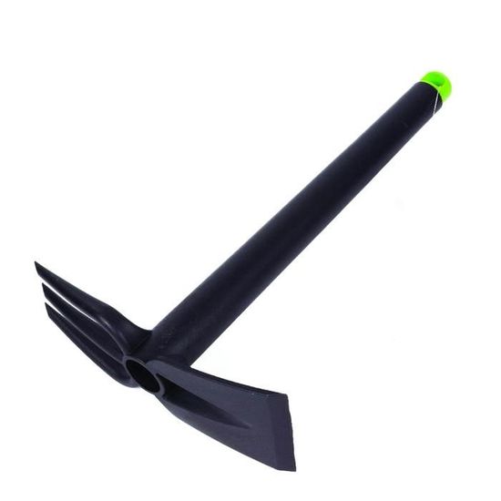 Serfouette Binette Trident Main MIVOS - Outil Jardin Double Binette 7 Cm, Pour Désherber, Labourer, Aérer
