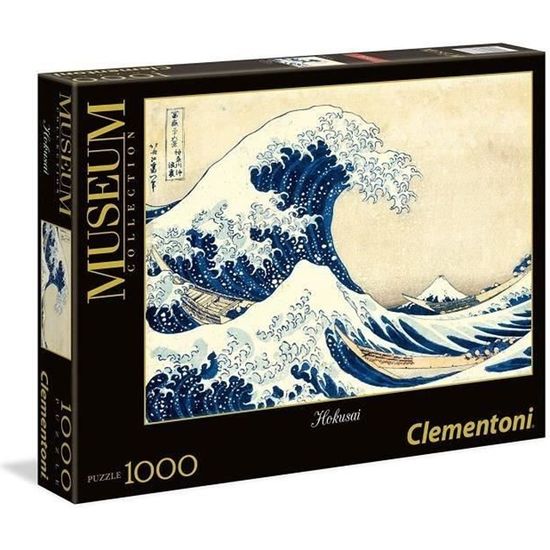 Puzzle 1000 pièces Clementoni - Hokusai : La Vague