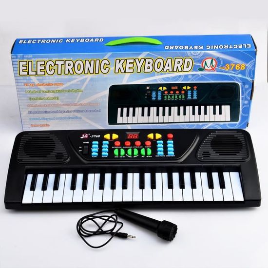 37 touches clavier électronique Piano jouet Musical pour enfants 3768 - Noir