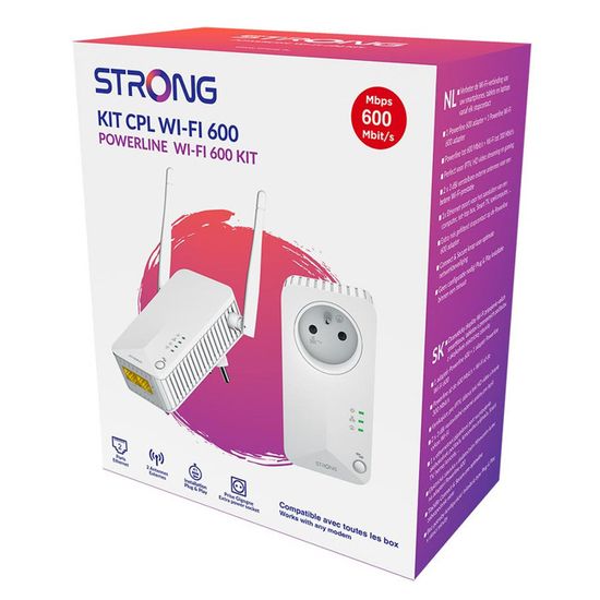 Kit CPL - STRONG - Powerline Wi-Fi 600 Duo - Module Wi-Fi, Point d ...