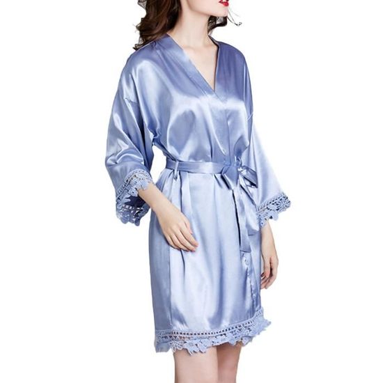 Peignoire satin femme new arrivals