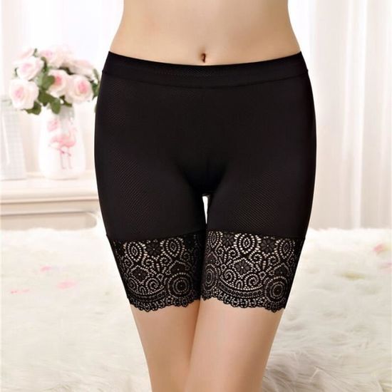 Shorty Anti-Frottement Pour Femmes - Sous-Robe En Coton Stretch, Dentelle - Confort Cuisses, Idéal Sous Les Jupes & Robes