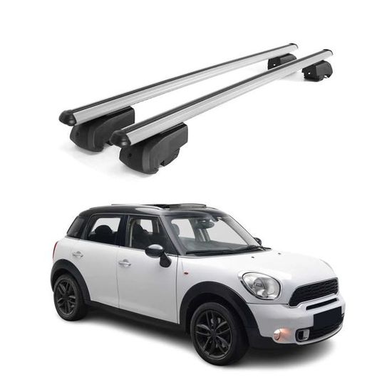 Barres de toit Transversales pour Mini Countryman 20102016 TÜV ABE Alu Gris Cdiscount Auto