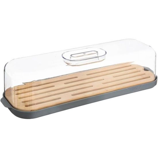 Boîte à Pain Avec Planche à Découper Intégrée - Ramasse-miettes Pratique