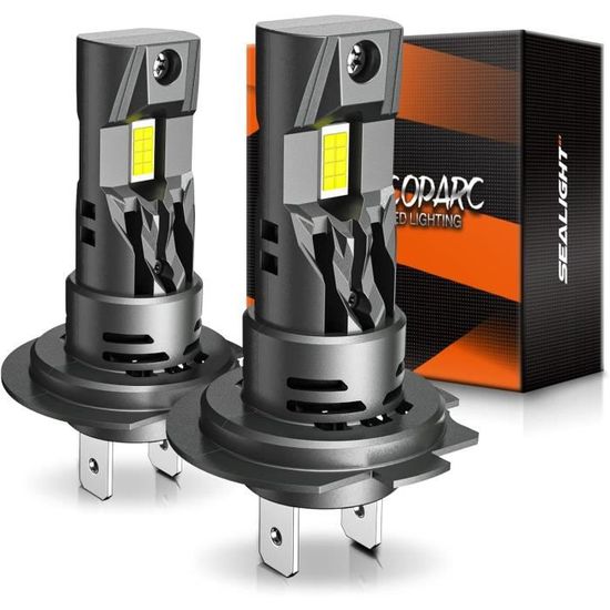 Lupuauto Ampoule H11 + 9005 LED, 18000LM 6500K Blanc Phare