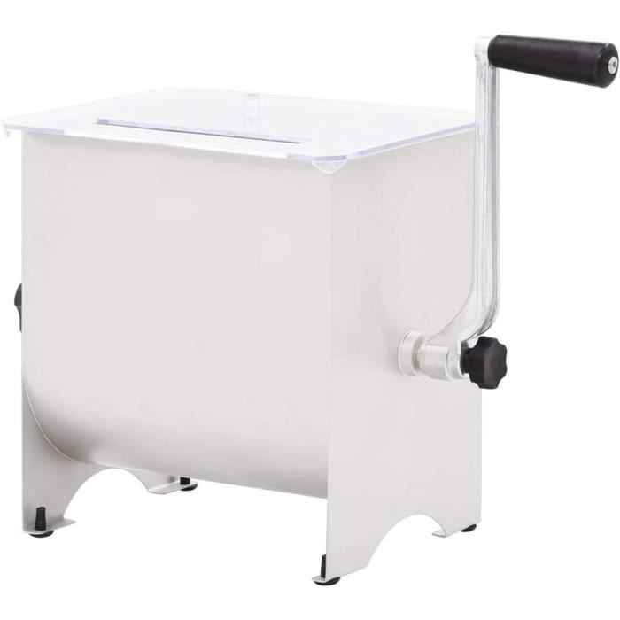 Couteau à chou trancheuse pour choucroute et salade de chou – Hachoir en acier inoxydable avec deux lames tranchantes, poignée en plastique (rouge