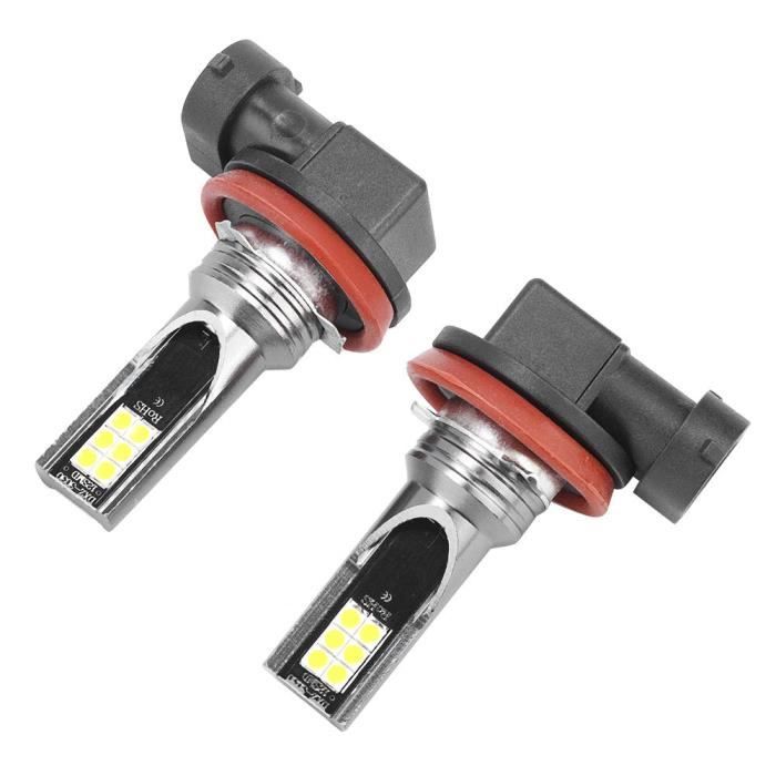 2Pcs 3030 12 Leds H11 3000K 800Lm Phare De Voiture Accessoire - LIG
