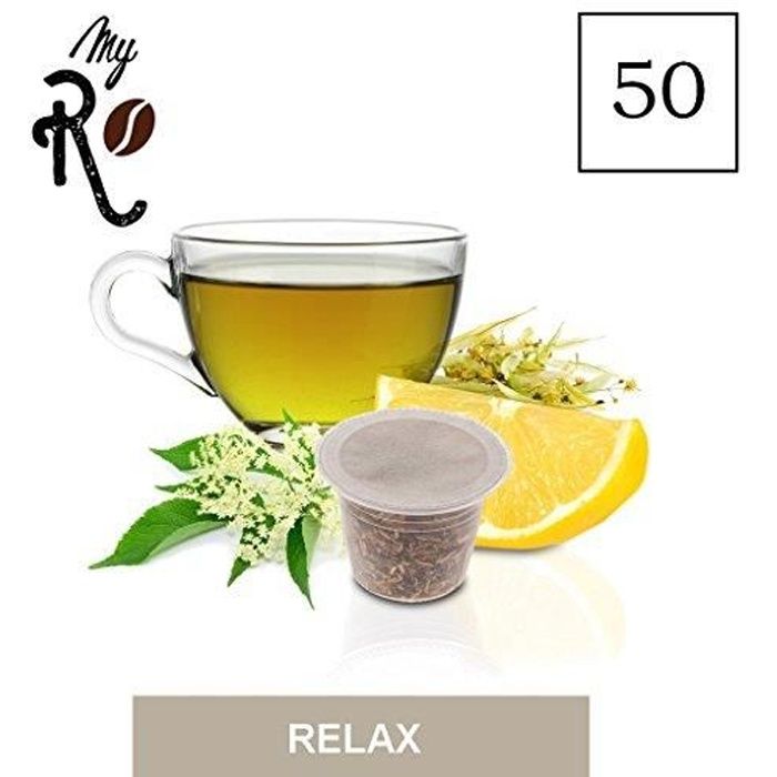 50 Capsules de Tisane Relax compatibles avec machines Nespresso - Nespresso 50 x Dosettes - MyRistretto