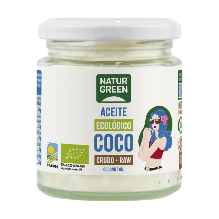 NATURGREEN - Huile de noix de coco bio 200 ml de huile