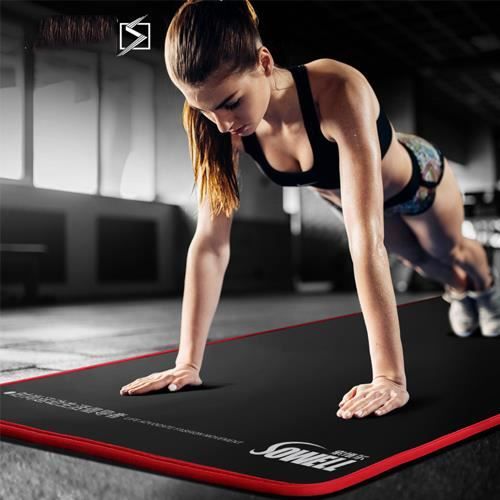 Tapis de Gymnastique Mat de Yoga sans phtalate Fitness Pilates/Sport/Gym SGS/Sol testé, Tailles 183cmx80cm, épaisseur: 1,0cm