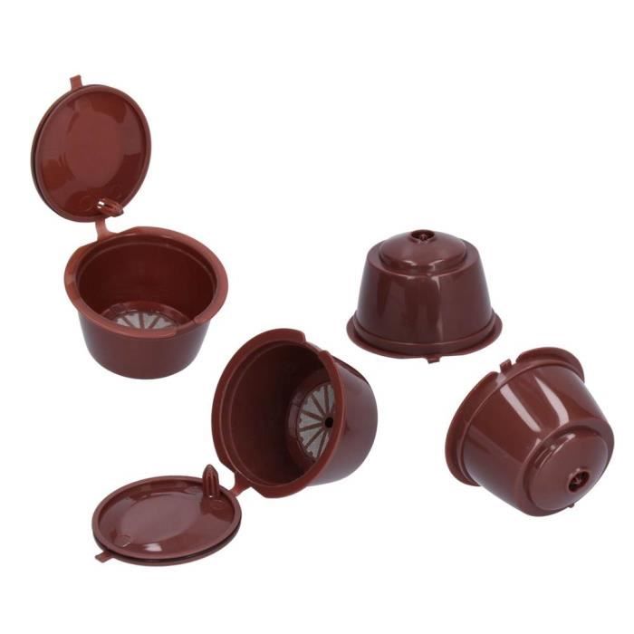capsule de café réutilisable Filtre à café réutilisable à capsule de café rechargeable pour machine Dolce Gusto avec brosse