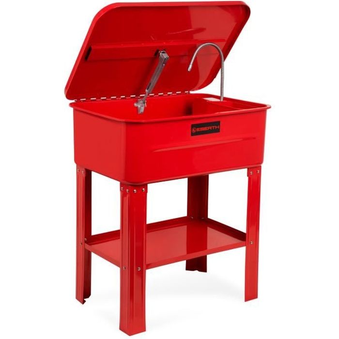 EBERTH Fontaine de nettoyage électrique (80 L Capacité de la baignoire, Fond intermédiaire-Baignoire amovibles, Bouchon de vidange)