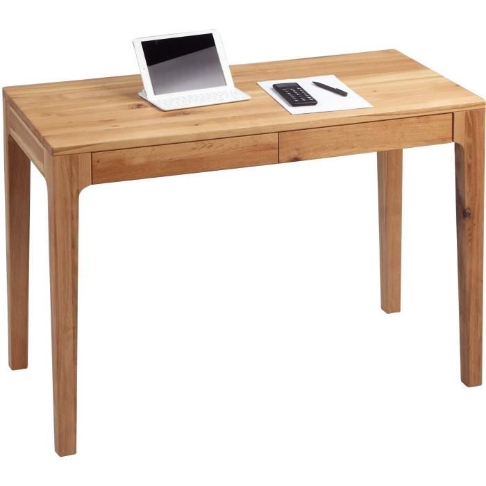 HomeTrends4You Ars Natura Bureau Marsens I - Bois Massif - Chêne Sauvage