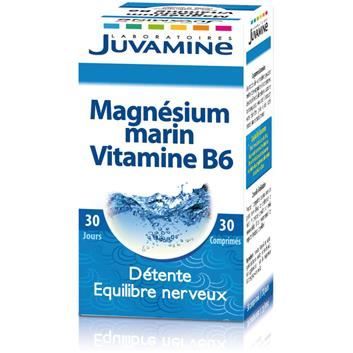 Juvamine Equilibre Nerveux Magnésium Marin Vitamine B6 30 comprimés