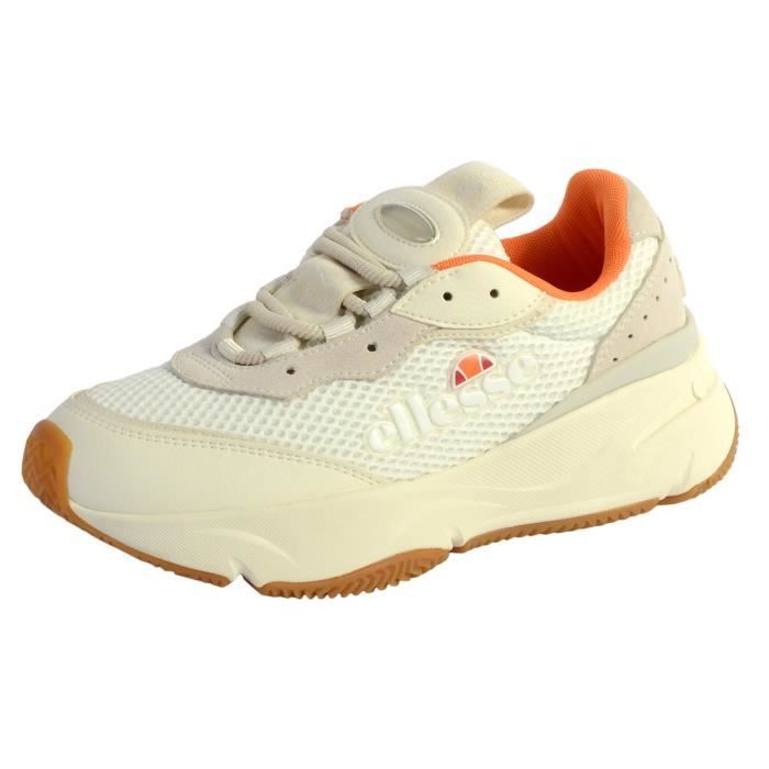 Tennis Basket Basses Ellesse Massello Off White/Orange Homme