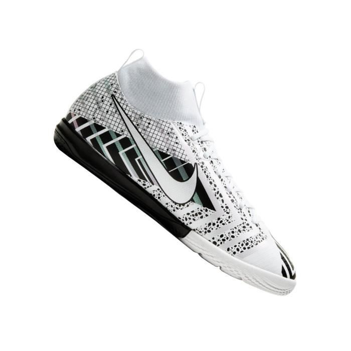 Chaussures NIKE JR Superfly 7 Academy Mds IC Noir-Gris-Blanc - Mixte/Enfant