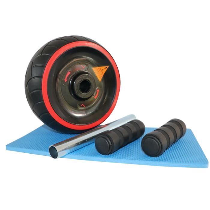 Rouleau de roue AB et tapis de genou Équipement d'entraînement utile Ab Cruncher pour l'exercice de remise en forme