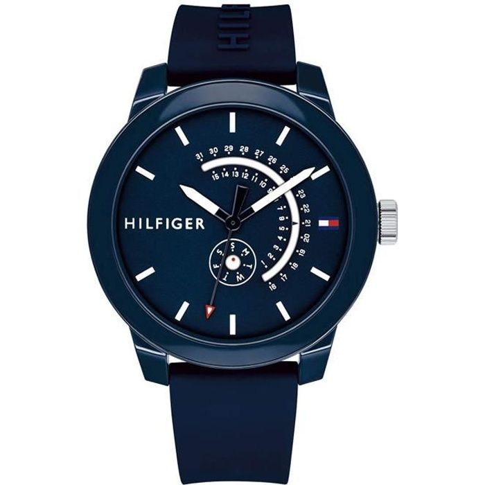 Tommy Hilfiger-Montre Analogique pour Homme à movement Quartz en Caoutchouc 1791482