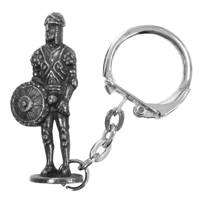 Porte-clés Pendentif Charm Moyen-Âge En Métal Argenté - Marque Onwomania - Neuf Avec étiquettes