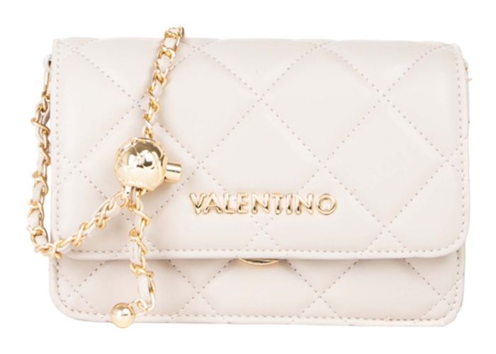 Sac à Bandoulière Valentino Futura Flap Bag - Couleur Ecru (Ivoire) - 100% Polyuréthane - Neuf Avec Étiquettes